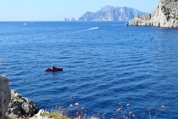 Nerano - Scorcio di Capri dall'ex cava Italsider di Ieranto