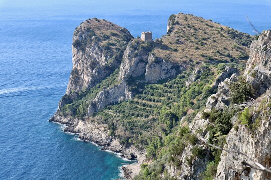 Nerano - Torre di Montalto dal sentiero per Ieranto