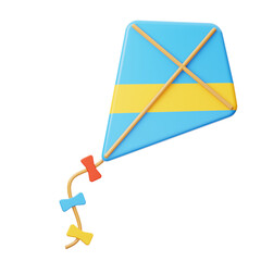 kite 3D illustration. playful. joy