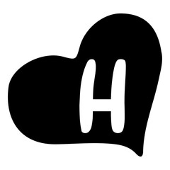  Heart Silhouettes A-Z for Valentine's Day