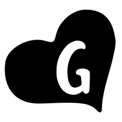  Heart Silhouettes A-Z for Valentine's Day