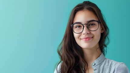 Fototapeta premium Happy Young Teacher Exuding Enthusiasm While Working on Laptop Modern Education Professional