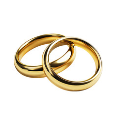 Eternal Promise Cutouts of Twin Golden Wedding Bands