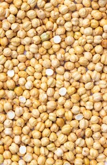 Top View of Roasted Chickpea or Garbanzo Bean Background in Horizontal Orientation, Also Known as Bengal Gram or Egyptian Pea