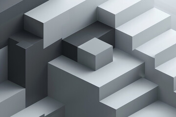 Legal firm brochure in minimalist charcoal and grey geometric design.