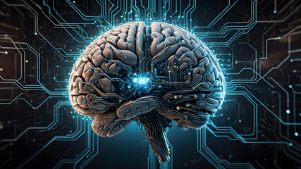 3d rendered illustration of human brain