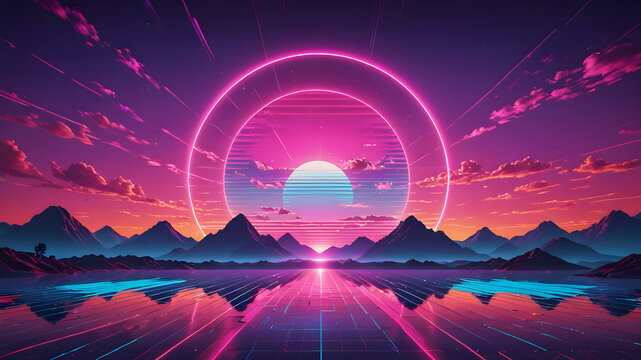 sunrise over mountains