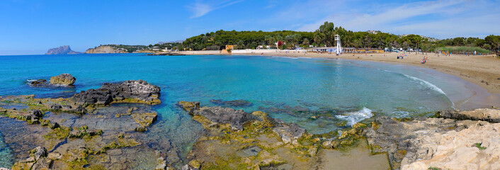 Obraz premium Moraira Spanien Strand El Portet