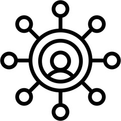 Obraz premium Public Network Icon