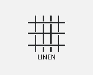 Linen fabric icon. Vector illustration.