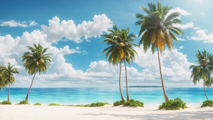Fototapeta premium This is a beach scene