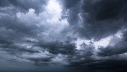 Bad or moody weather sky and environment. climate change. carbon dioxide emissions, greenhouse...