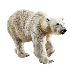 white polar bear isolated