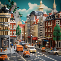 Fototapeta premium style city street photos