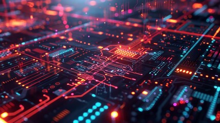 Obraz premium 3D Cryptocurrency Exchange: state-of-the-art 3D cryptocurrency exchange, with digital interfaces, blockchain technology, and futuristic trading environments.