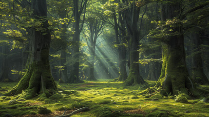Obraz premium forest in the morning