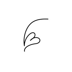 Line Heart Silhouettes for Valentine's Day