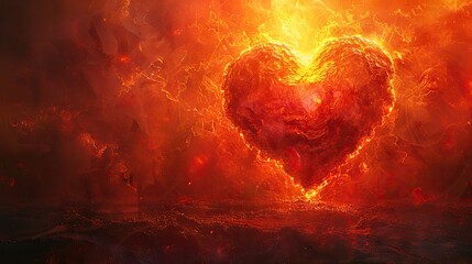 A conceptual image of a radiant heart in the center of a mandala.