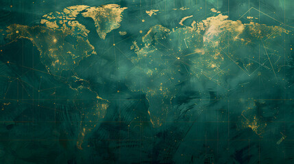 Fototapeta premium navigating global communication texture background. Generative AI.