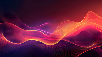 Naklejka premium orange black waves magenta gradient bright light and glow texture background. Generative AI.