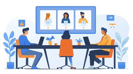 Business video conferencing solutions, high-quality video calls, collaborative tools, and remote team connectivity