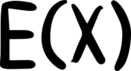probability and statistics symbols handwritten