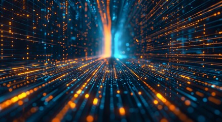 A futuristic background data analyzing technology by creative computer software . Concept of digital data for marketing analysis and investment decision making.