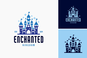 Enchanted Kingdom Logo: A mystical design evoking magic and wonder, perfect for amusement parks, fantasy novels, or entertainment companies.