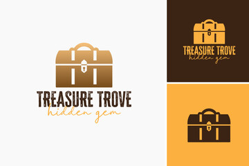 Treasure Trove: Hidden Gem Logo: A captivating design symbolizing discovery and value, ideal for jewelry brands, antique shops, or treasure hunting games.