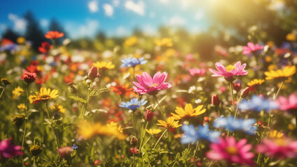 Obraz premium field of flowers