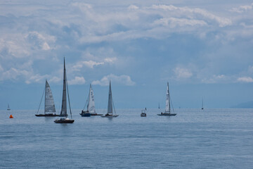Fototapeta premium Segelboote auf dem Bodensee