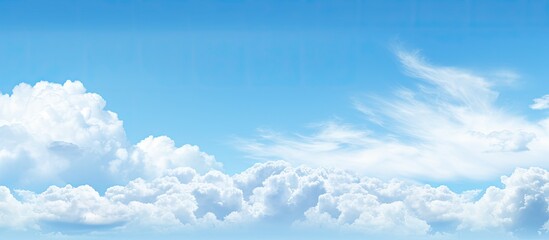 Clear blue sky filling up vast frame with copy space image