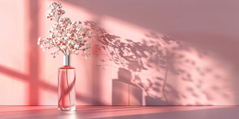 cosmetology, face care product, minimalism, photo of stock, place of the text pastel color, mockup template