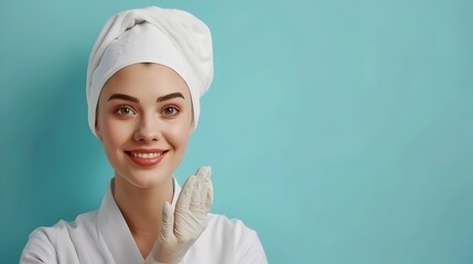 Happy Young Skin Care Specialist Excelling in Her Craft A Portrait of Dedication and Expertise