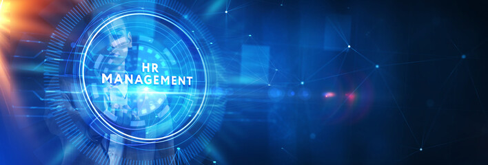 Human Resources HR management Recruitment Employment Headhunting Concept.