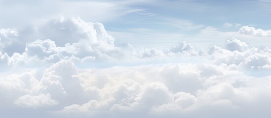 Naklejka premium Cloudy weather with air movements in the sky captured in a copy space image