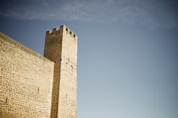 Exterior view of Sadaba Castle in Spain