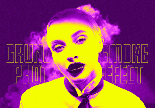 Grunge Smoke Photo Effect