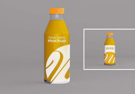 Isolated Cold Press Juice Mockup