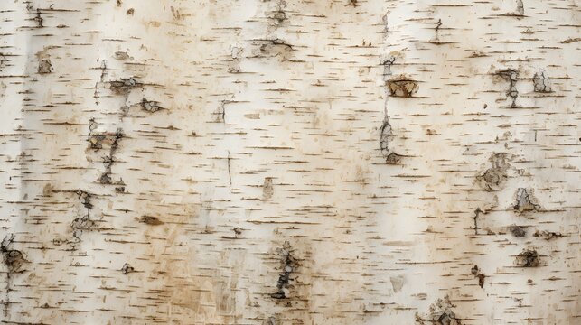 Natural Birch Bark Texture Detailed Closeup Rustic Background Organic Material Surface Pattern Design Element