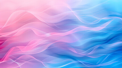 Fototapeta premium pink blue waves gradient background. Generative AI.
