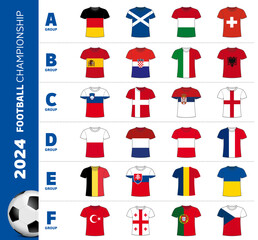 2024 Football Championship Groups