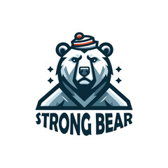 Strong Bear Logo Vector Design