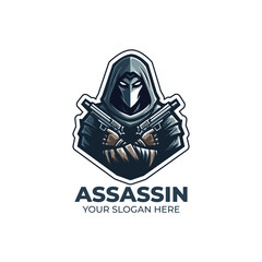 Awesome Assassin Mascot Logo Design