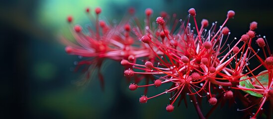 Boerhavia diffusa also known as punarnava red spiderling or tarvine is a flowering plant used in herbal medicine for pain relief with a copy space image