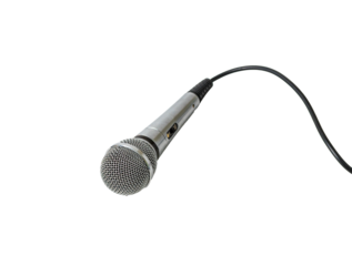 microphone on an isolated background