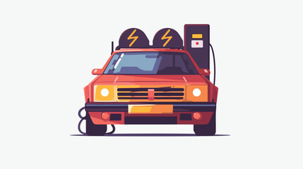 Car battery charge symbol. Vector illustration isolat