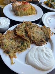 A delicious lunch on the table