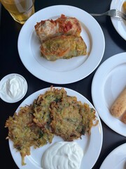 A delicious lunch on the table