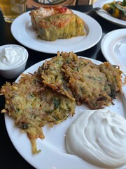 A delicious lunch on the table